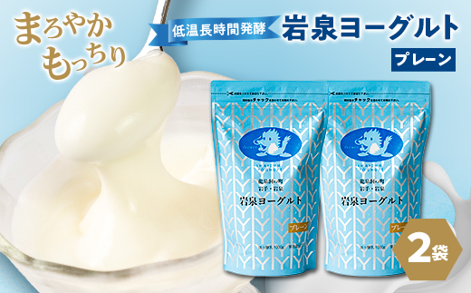 岩泉ヨーグルト2袋セット(プレーン1kg×2袋)【配送不可地域：離島】