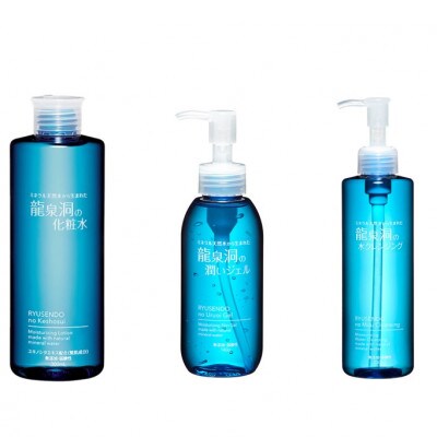 龍泉洞の化粧水・龍泉洞の潤いジェル・龍泉洞の水クレンジングセット(各1本)