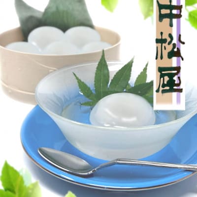 龍泉洞爽菓　栗あん入り　水まんじゅうと龍泉洞の水【配送不可地域：離島】