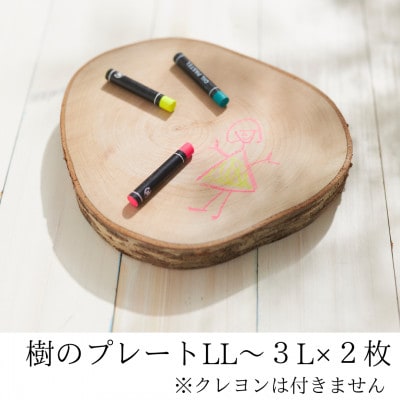 岩泉の森の樹のプレートLL～3Lサイズ2枚set