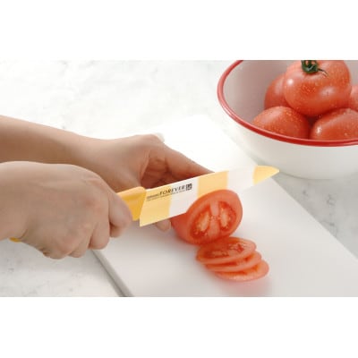 フォーエバー　抗菌カラーセラミック包丁14cmイエロー