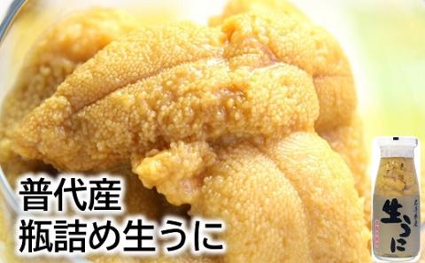 [厳選] 普代産 天然生うに 瓶詰め1本160g 牛乳瓶入り ミョウバン不使用