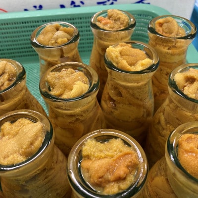 【三陸産　天然生うに】　1瓶180g入り　2本　ミョウバン不使用【配送不可地域：離島・沖縄県・九州】