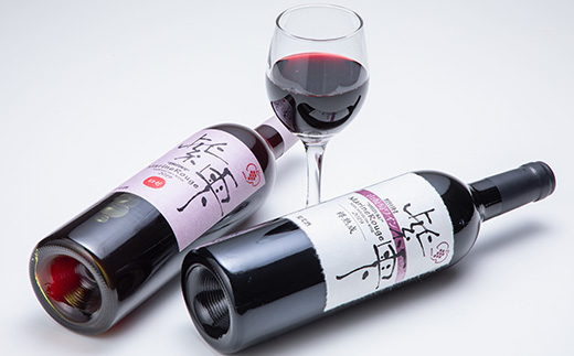 山葡萄ワイン 紫雫～Marine Rouge～セット(ロゼ・樽熟成)750ml×各1本