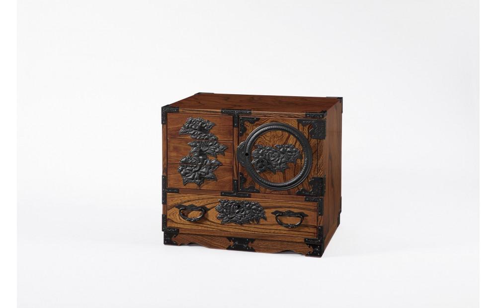 仙台箪笥　弐番　拭き漆【伝統 工芸品 グッドデザイン賞 タンス たんす 和タンス 仙台】