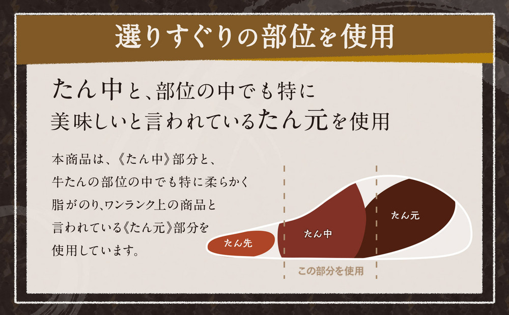 仙台発祥 牛たん 7mm 塩味 500g　【牛タン・仙台・セット・熟成】