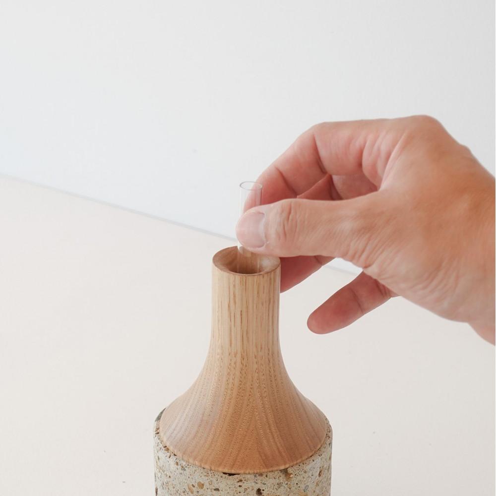 センダイフォルム フラワーベース 花瓶 ナチュラル【花瓶 花器 フラワーベース 植物 プラント フラワー 日用品 雑貨 観葉植物 インテリア デザイン モダン シンプル 北欧 ギフト プレゼント 季節 フラワーアレンジメント デコレーション ナチュラル ハンドメイド 伝統工芸 仙台 日本製】