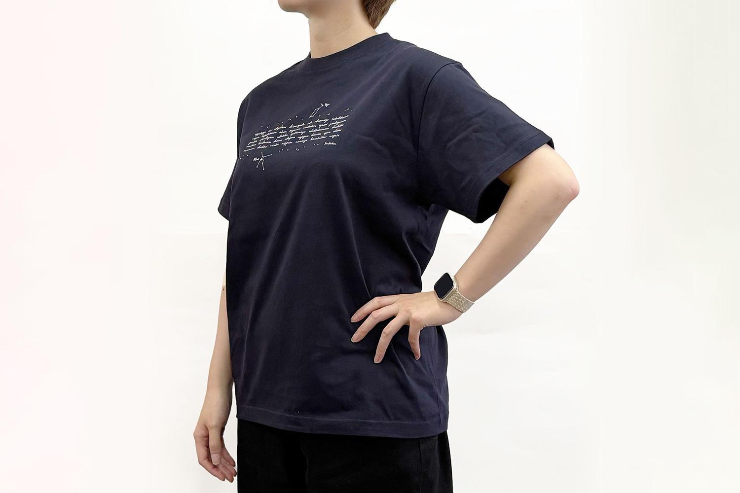仙台・宮城の観光Tシャツ　「仙台弁の天の川」Tシャツ　Lサイズ　［S-03］【お土産 観光 Tシャツ 宮城  仙台弁】
