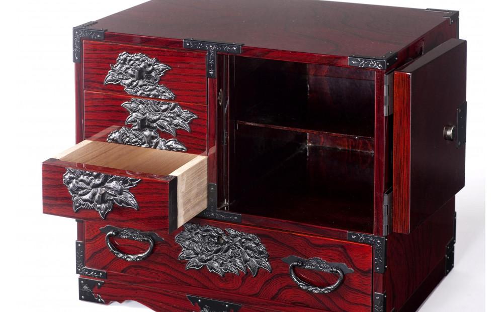 仙台箪笥　弐番　木地呂塗【伝統 工芸品 グッドデザイン賞 タンス たんす 和タンス 仙台】