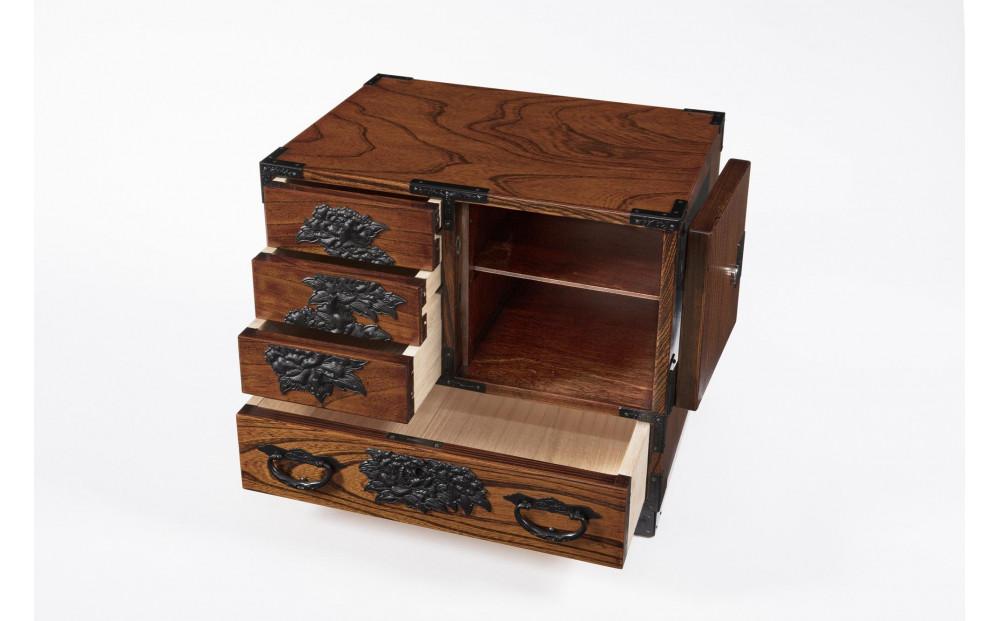 仙台箪笥　弐番　拭き漆【伝統 工芸品 グッドデザイン賞 タンス たんす 和タンス 仙台】