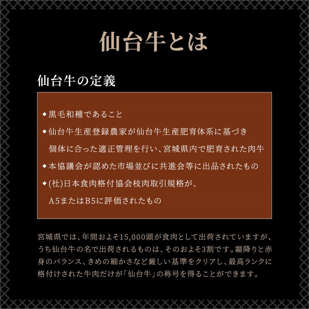 『仙台牛銘撰』仙台牛肩ロース焼肉用 500g　【お肉 牛肉 お肉 にく 食品 仙台 人気 おすすめ  ギフト】
