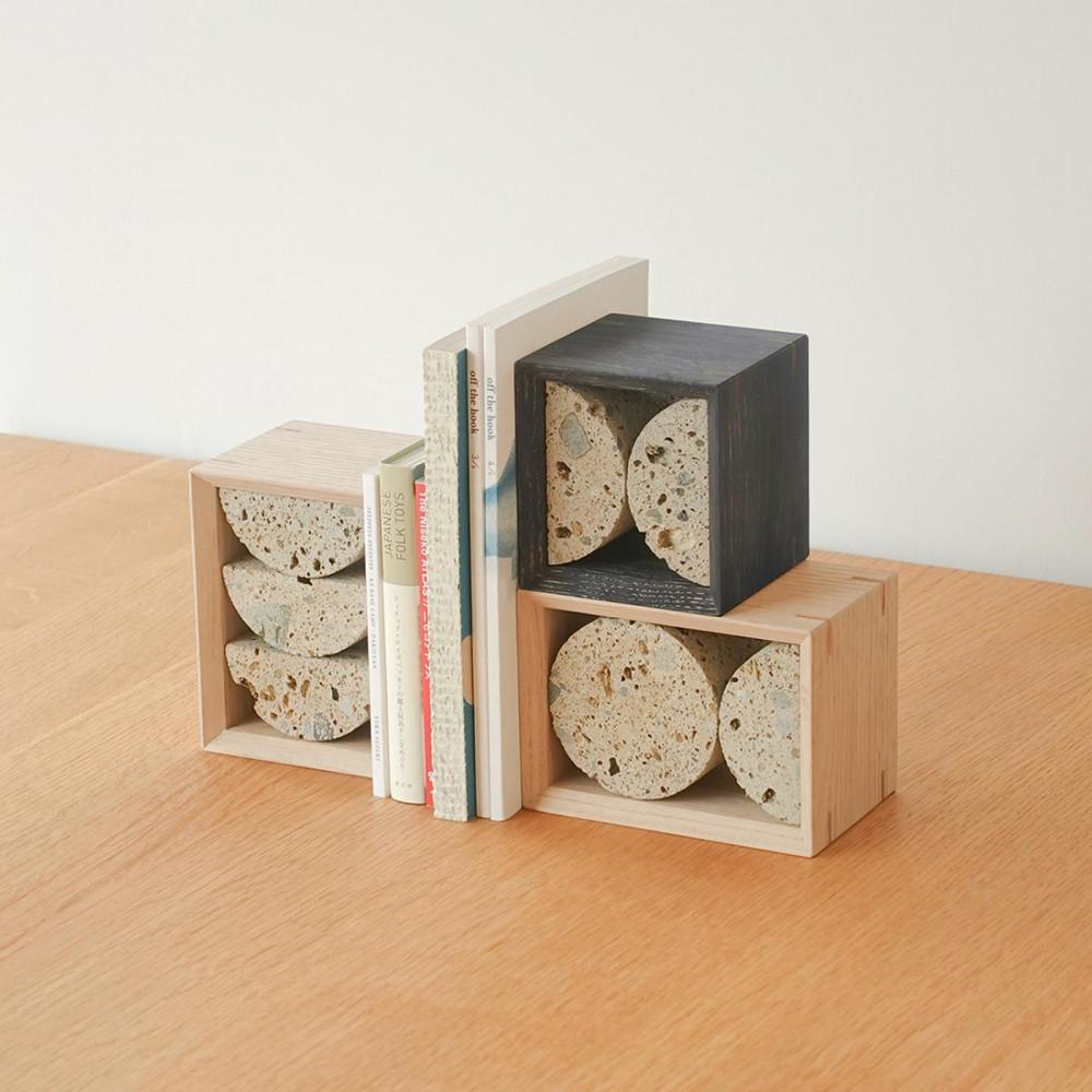 センダイフォルム ブックエンド01 ナチュラル【雑貨 日用品 文房具 ブックエンド インテリア デザイン 収納 オフィス 家庭 書斎 整理 整頓 モダン シンプル コンパクト 人気 便利 プレゼント ギフト 机上 知的 文房具 用品ステーショナリー】