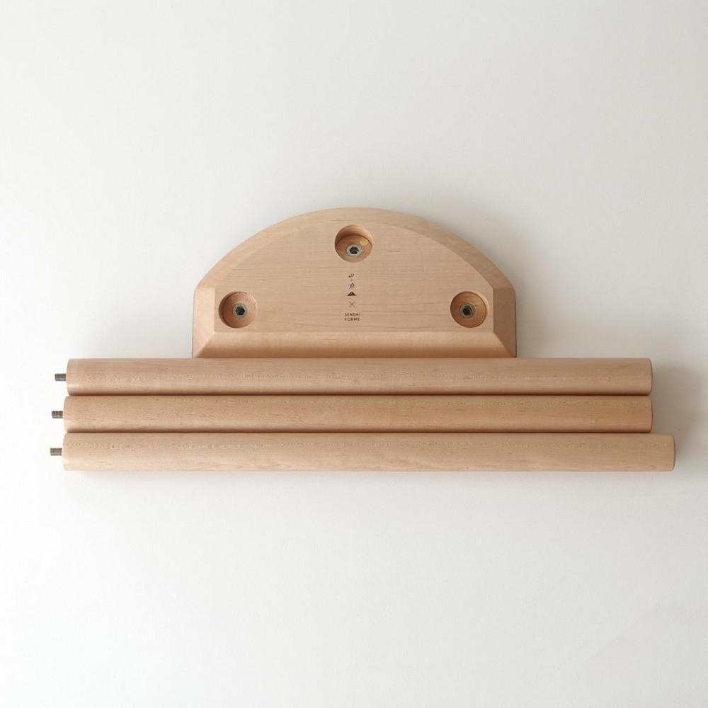 センダイフォルム×山ノ頂 シカガワスツール 鹿革 550 銀鼠【アウトドアグッズ 家具 工芸品 スツール 鹿革 人気 和装 インテリア ファニチャー クラフト 民芸品 仙台市 チェア デザイン 和風 伝統的 自然素材 エコフレンドリー リビング ダイニング】