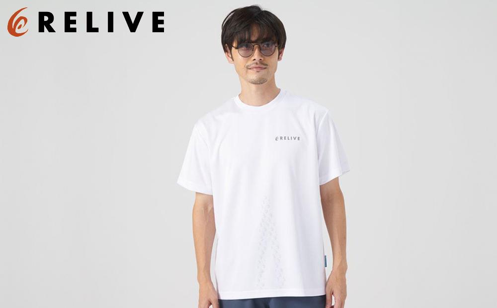 リライブスポーツ/半袖/ホワイト（Lサイズ）【ファッション 服 Tシャツ カットソー 衣料 トップス 人気 女 男 スポーツ ゴルフ ウェア アウトドア 仙台市 リラックス カジュアル シンプル トレンド 春 夏 秋 冬 メンズ レディース ユニセックス】