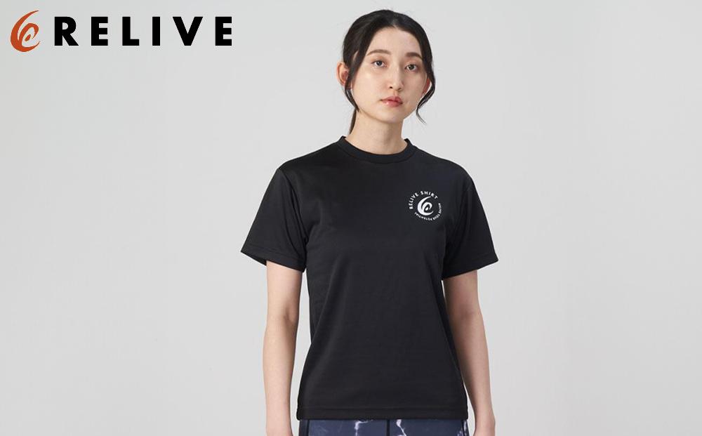 リライブスポーツ/半袖/ブラック（Lサイズ）【ファッション 服 Tシャツ カットソー 衣料 トップス 人気 女 男 スポーツ ゴルフ ウェア アウトドア 仙台市 リラックス カジュアル シンプル トレンド 春 夏 秋 冬 メンズ レディース ユニセックス】