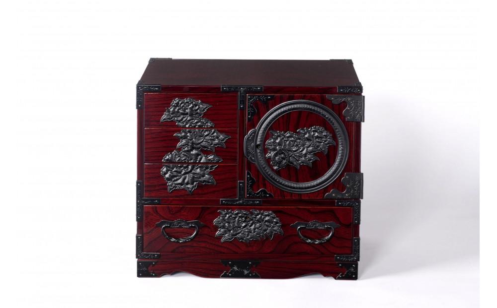 仙台箪笥　弐番　木地呂塗【伝統 工芸品 グッドデザイン賞 タンス たんす 和タンス 仙台】