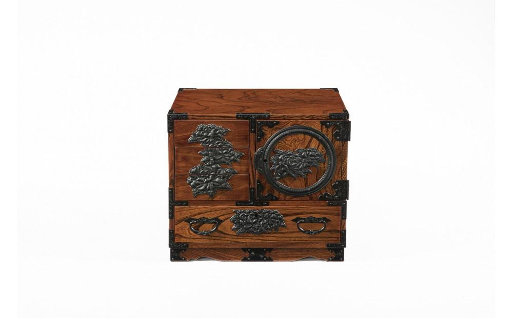 仙台箪笥　弐番　拭き漆【伝統 工芸品 グッドデザイン賞 タンス たんす 和タンス 仙台】