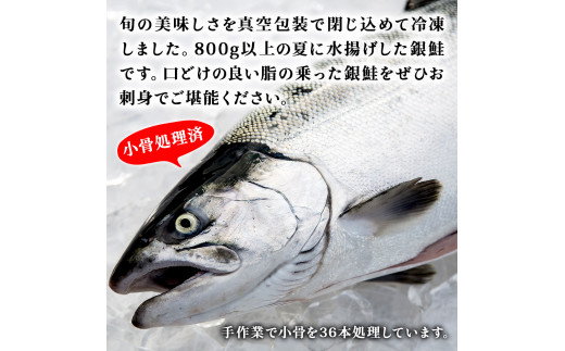 宮城県 みやぎ サーモン（小骨処理済）半身 800g以上 冷凍 