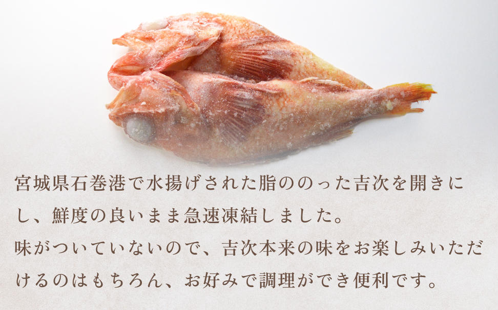 冷凍きちじ(きんき)ひらき　5尾　 冷凍 吉次 キンキ 魚 切り