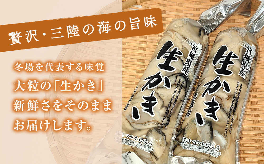牡蠣 宮城県産 生かき むき身 大粒 生牡蠣 生食 加熱 カキ 