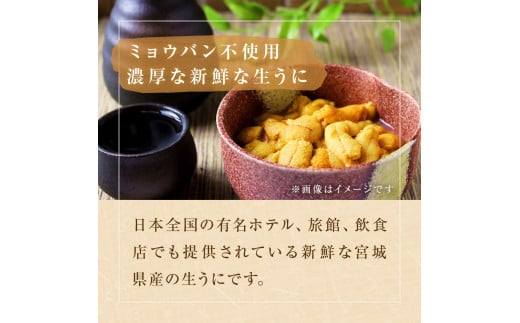 宮城県産 塩水 生うに 160g（80g×2） 宮城県産 生ウニ 生雲丹 