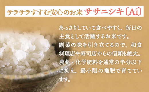 米 食べ比べSET ササシグレ 玄米 5kg ササニシキ 玄米 5kg ささ