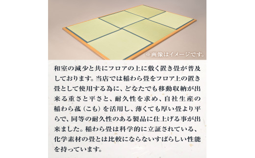 縁付和楽畳　寝床用２枚セット