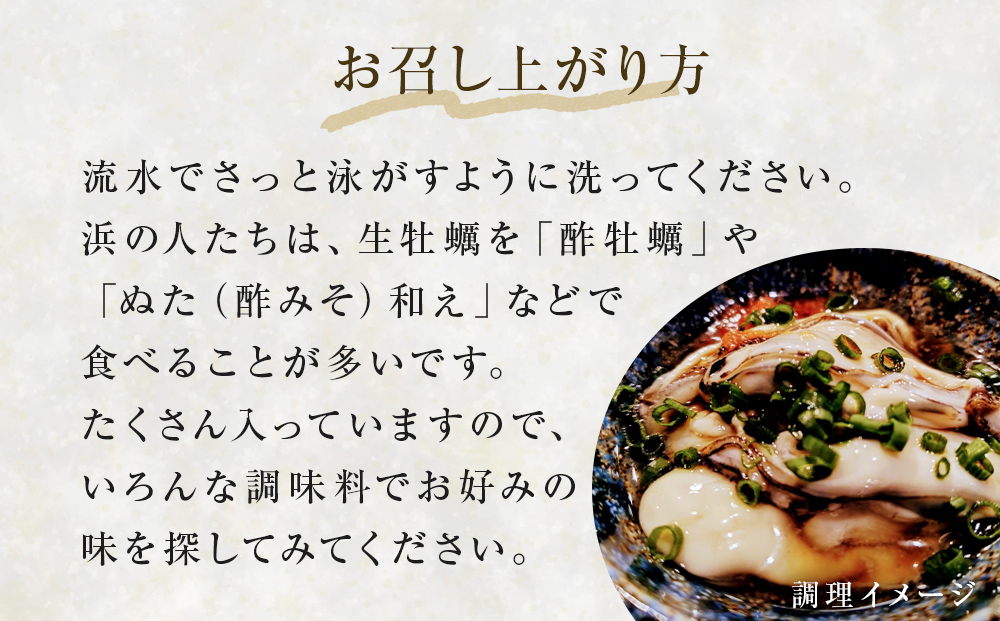 【先行予約】生牡蠣 牡蠣 生食用 かき剥き身 500g 2本入 水無