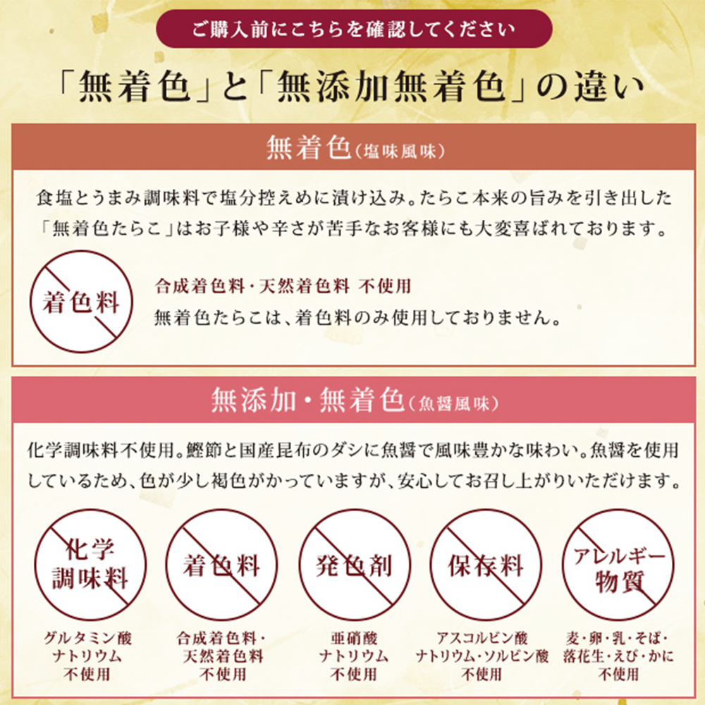 無着色明太子150g 冷凍 小分け めんたいこ 海鮮 魚卵 海産物 