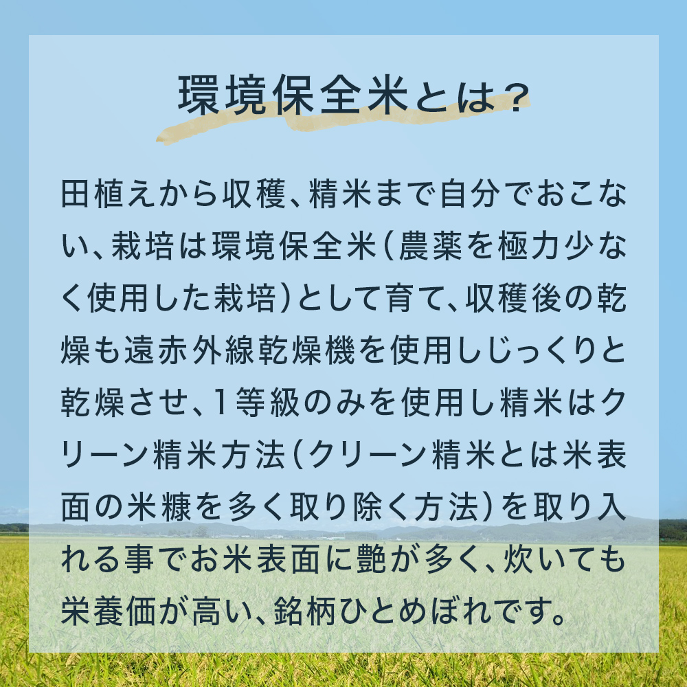 米 新米 ひとめぼれ 環境保全米 10kg お米 ご飯 こめ コメ お