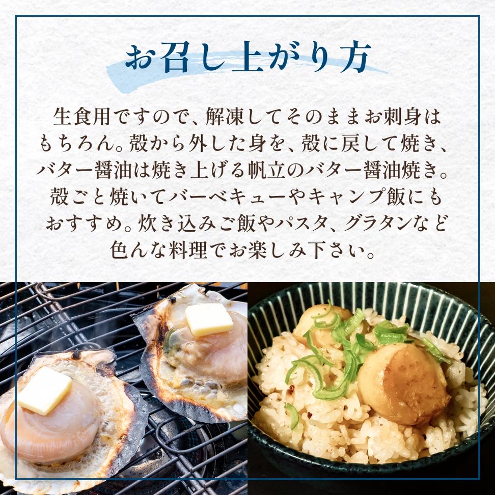 【冷凍・生食用】 殻付き帆立 10枚 帆立 ホタテ ほたて 殻付