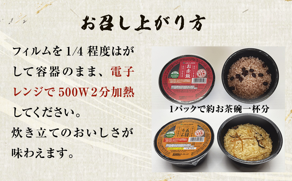 パックご飯２種セット 160g 12個 赤飯 五目ごはん ご飯 ご飯