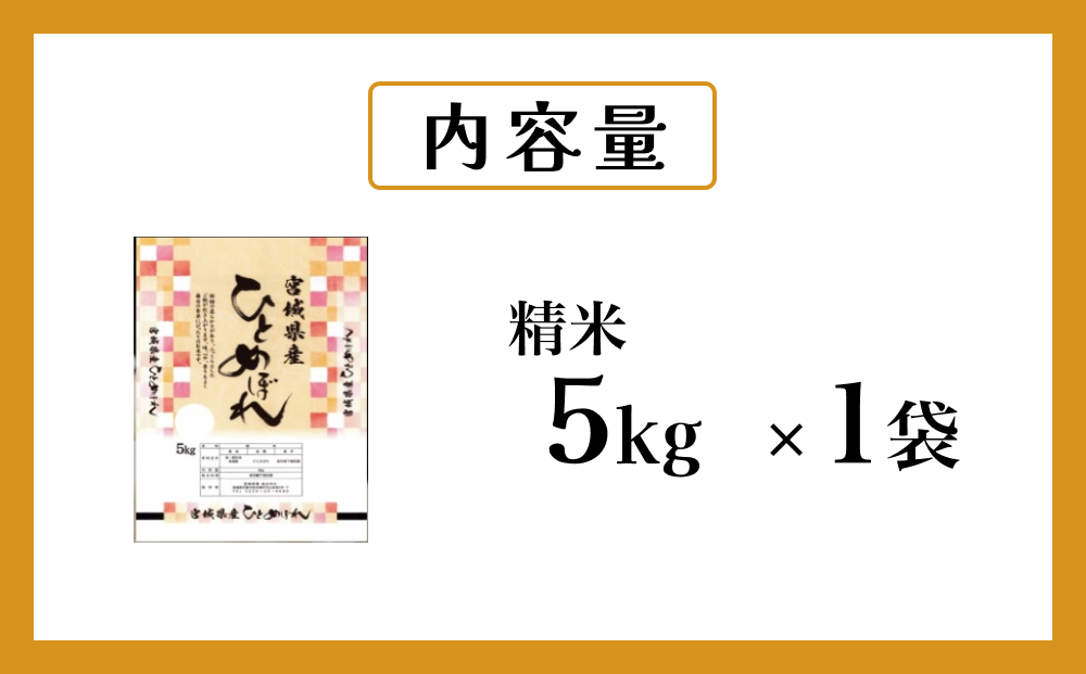 米 ひとめぼれ 精米 5kg 令和7年産 白米 ヒトメボレ お米 ご