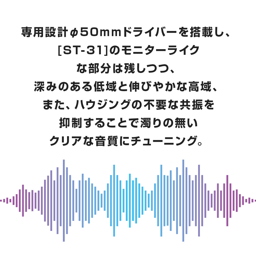 音楽用ヘッドホン（黒）ST-31-02-K