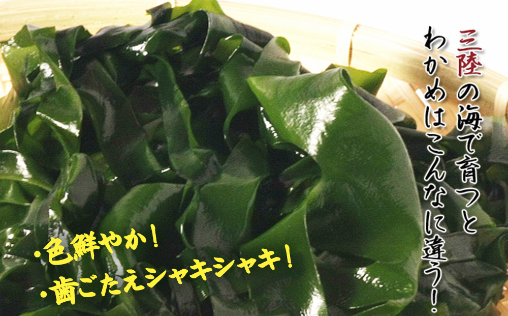 三陸産 乾燥 カットわかめ 110g (55g×2袋) 常備品 宮城 お味噌