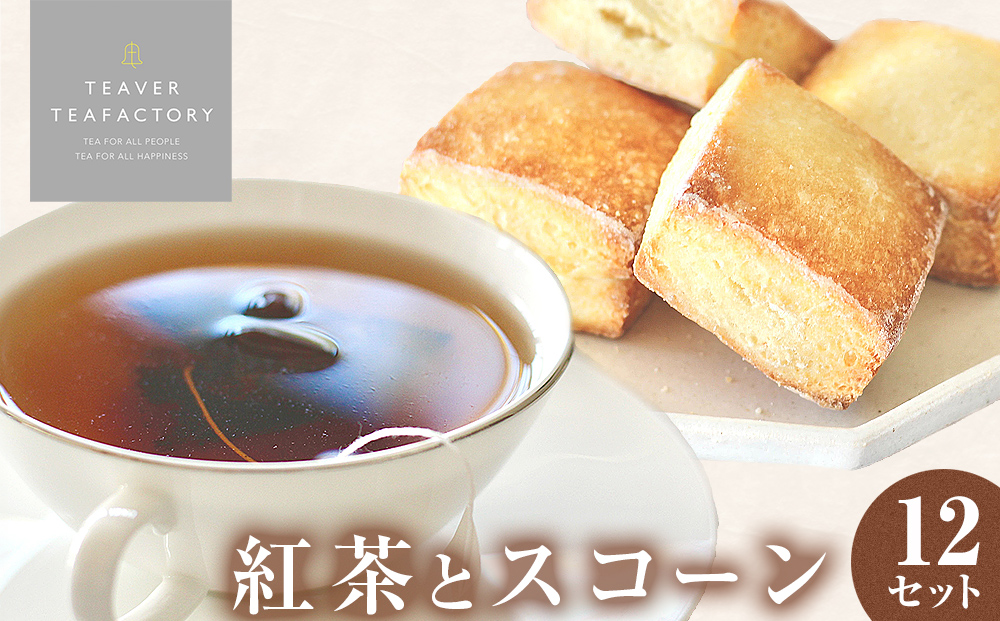 紅茶とスコーンのセット（12セット） 紅茶 スコーン ティー