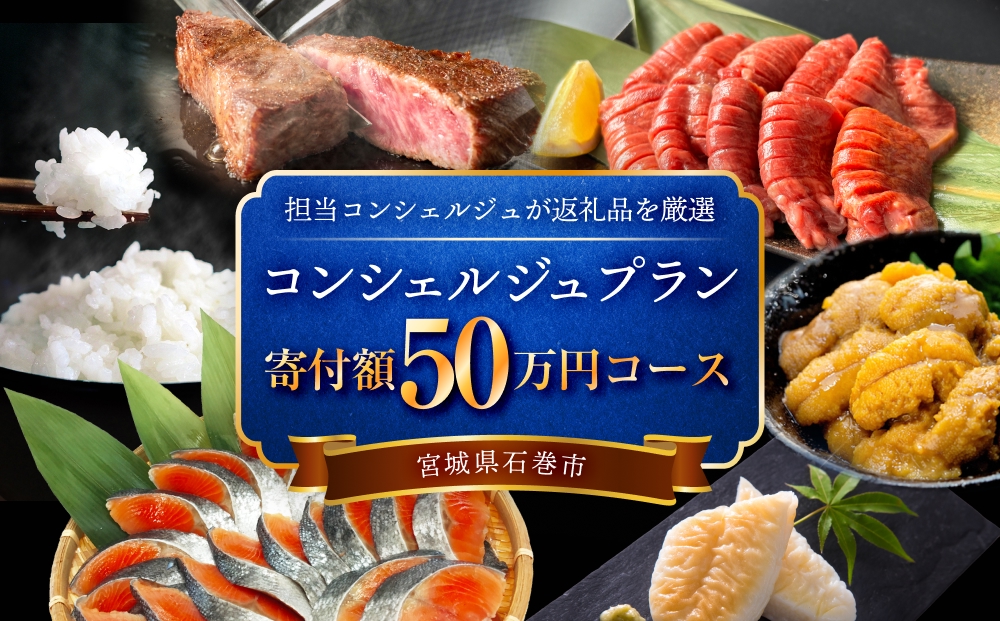 石巻 コンシェルジュプラン 50万円コース おまかせ 返礼品 