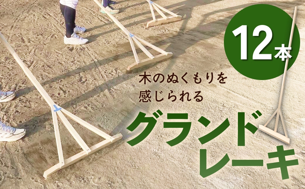 グランドレーキ 12本 グランド レーキ 手作り 整備 土ならし