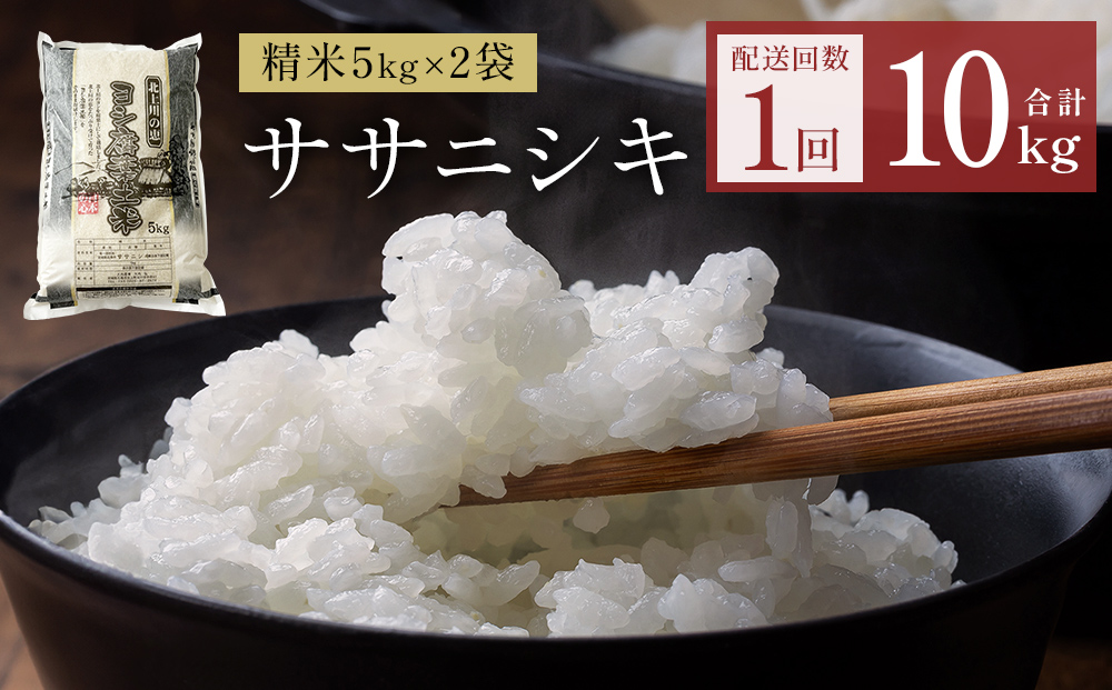 令和7年産 ササニシキ 精米 10kg（5kg×2）単品 米 白米 お米 