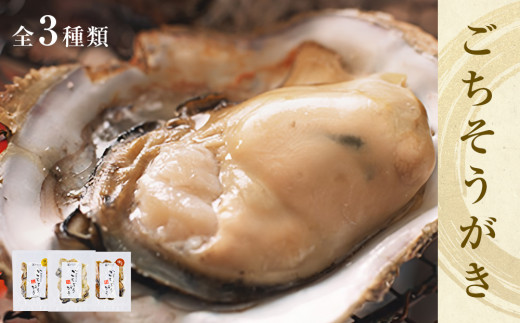 牡蠣製品（蒸し・焼き・燻製）ごちそうがき袋製品3種セッ