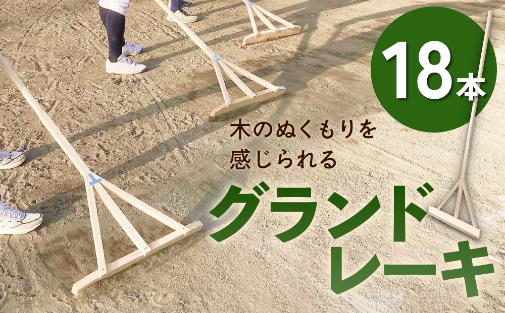 グランドレーキ 18本 グランド レーキ 手作り 整備 土ならし