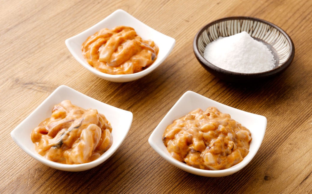 塩釜市場の塩辛3種セット　【04203-0484】