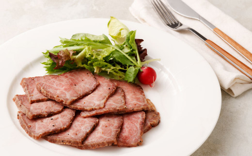 仙台牛 ローストビーフ 700g スライス 藻塩付き｜ 国産牛 ブランド牛 最高級 高級 サシ入り 牛肉 お肉 肉 惣菜 真空パック 真空包装 冷凍 お取り寄せ ギフト 贈答 グルメ 宮城県 塩竈市 vsm4530154 4530154