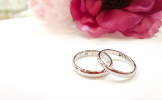 【想いを込めて】シルバー手作り指輪ペア体験チケット　誕生石1石またはダイヤモンド0.01CTサービス　【04203-0558】