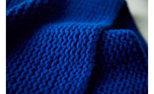 ≪ロイヤルブルー≫【気仙沼ニッティング】カシミヤストール [気仙沼ニッティング 宮城県 気仙沼市 20563312-3]