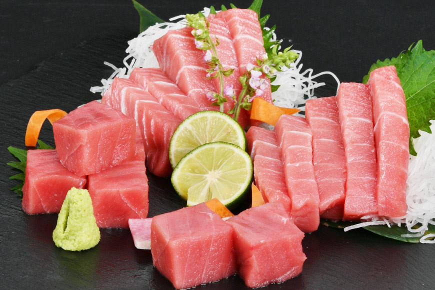 まぐろ 本マグロ背トロ 約400g(200g×2柵) [豊洋海産流通 宮城県 気仙沼市 20563371] 中トロ 刺身 冷凍