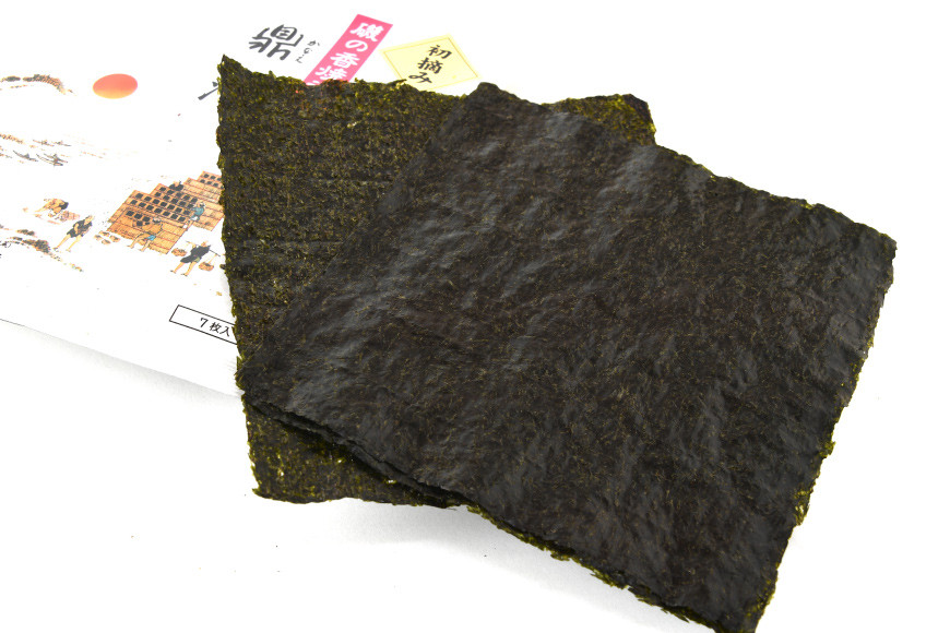 【初摘み】焼のり鼎浦 7袋 箱入り（1袋=7枚） [横田屋本店 宮城県 気仙沼市 20563387] 海藻 のり 海苔 ノリ 焼き海苔