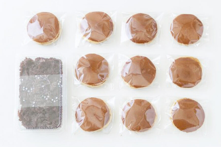 おうちでどら焼きセット 10個分 つぶあん [御菓子司いさみや 宮城県 気仙沼市 20563607]