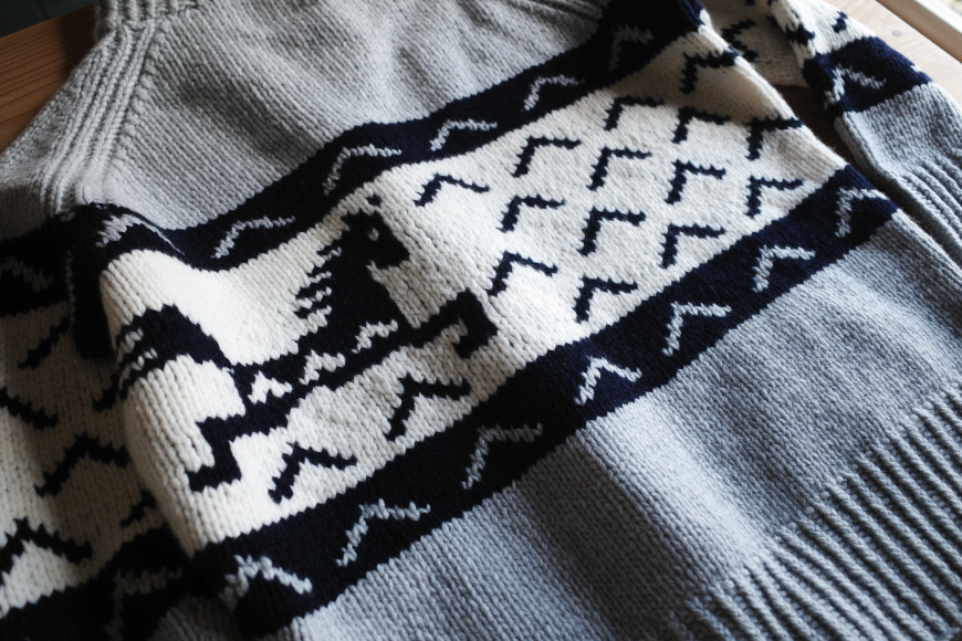 【気仙沼ニッティング】ユニコーン グレー×メンズフリー [気仙沼ニッティング 宮城県 気仙沼市 20564535-6]