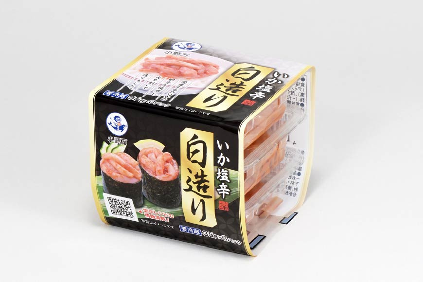 いか塩辛白造り 35g×3P 6個セット [小野万 宮城県 気仙沼市 20564617] 加工品 魚貝 魚介 おつまみ いか イカ 塩辛 ご飯のお供 小分け 食べきりサイズ 冷蔵